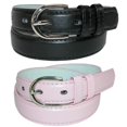 thumbnail image 1 of CTM® Ceinture Habillée en Cuir de Base pour Enfant (Lot de 2 Couleurs), 1 of 3