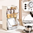 thumbnail image 4 of Tunhigl Plastic Tea Bags Divided Storage Organizers Double Layer Kitchen Cabinets Countertops Pantry Coffee Pods Seasoning Packets Condiments, 4 of 6