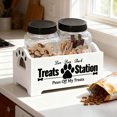 thumbnail image 3 of Durable Pet Storage Organizer Decorative Cat and Dog Food Container with Two Airtight Jars, 3 of 3