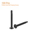thumbnail image 3 of Unique Bargains Phillips Head Self Tapping Screws, 100pcs #10x2' Sheet Metal Screw, 3 of 4