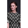 thumbnail image 3 of Bimba Rayon Floral Block Ladies Long Gown Boho Beach Cocktail Party Maxi SlitDress-XXX-Large, 3 of 6