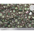 thumbnail image 2 of Soimoi Brown Cotton Poplin Fabric Cabbage Leaves Decor Fabric Printed Yard 42 Inch Wide, 2 of 3