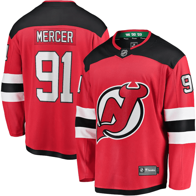 Dawson Mercer New Jersey Devils NHL Fanatics Breakaway Home Jersey, Small