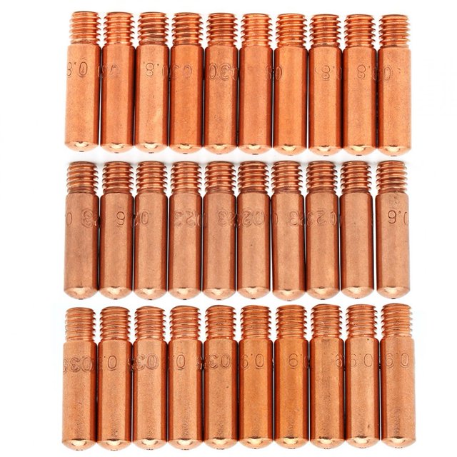 Mig 30pcs 11-23 11-30 11-35 Contact Tips For Tweco Mini 100L MIG Welding