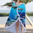 thumbnail image 4 of Couverture de Plage Anti-Sable Ronde Imprimée en Microfibre Serviette de Plage Super Légère Serviette de Bain Colorée Couverture de Plage Anti-Sable Tapis de Plage Serviette Polyvalente pour Voyage Piscine, 4 of 9