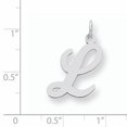 thumbnail image 2 of Pendentif Breloque Collier Monogramme Prénom Initiale Lettre L Délicat en Argent Sterling 925, 2 of 6