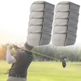 thumbnail image 1 of pitrice Golf Head Covers PU Portable Protector for Athlete Travel Golf Training Gray Small, 1 of 5
