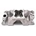 thumbnail image 3 of Edelbrock 2970 Intake Manifold Super Victor For Use With Small Block Chevy Engine; Carbureted; 4500 Flange; Single Plane; 3500-8000 RPM Range; Satin; Aluminum, 3 of 4