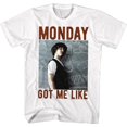 thumbnail image 1 of Bill and Ted Monday Got Me Like White T-Shirt Adulte, 1 of 1