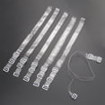 thumbnail image 4 of 3 Pairs Clear Crystal Invisible Bra Set Shoulder Straps, 4 of 6