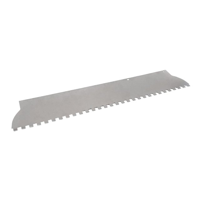 jinwen Tile Tool Sturdy Plastering Masonry Work Tile Trowel Blade with Square Notch 600x110x0.7mm