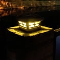 thumbnail image 3 of Solar Post Lights Outdoor Fence Cap Light for Posts Patio Garden Decoration White Lighting Black，Lighting Solar Outdoor Post Cap Lights Light for Fence, 3 of 9