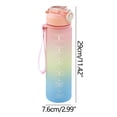 thumbnail image 1 of Water Bottles with Times To Drink 1 Gallon Sports Water Cup Male Large-Capacity Student Water Bottle Fitness Cup Straw Kettle Outdoor 1L Super Large Space Cup, 1 of 2