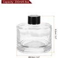 thumbnail image 2 of HARFINGTON 2pcs 200ml/6.8oz Empty Glass Diffuser Bottle 3.2" x 3.3" Refillable Fragrance Accessories Aromatherapy Jar Container for Replacement Reed Diffuser DIY Home Bathroom Transparent, 2 of 6