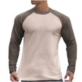 thumbnail image 2 of RXIRUCGD Pull Décontracté Mode pour Hommes Couleur Unie Manches Longues Col Rond, Marron, Taille : TG, 2 of 5