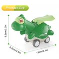 thumbnail image 2 of Dinosaur Cars Toys for 3+ Years Old Kids Press and Go Toy Cars Early Educational Pull Parent-children Interactive Back Vehicles Toy Inertia Infant Pull Back Cars, 2 of 7