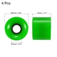thumbnail image 2 of Unique Bargains Roues de Longboard 60 mm Roue de Planche à Roulettes Roues de Rue pour Planches à Roulettes Roues Cruiser 78 A, Vert Lot de 4, 2 of 4