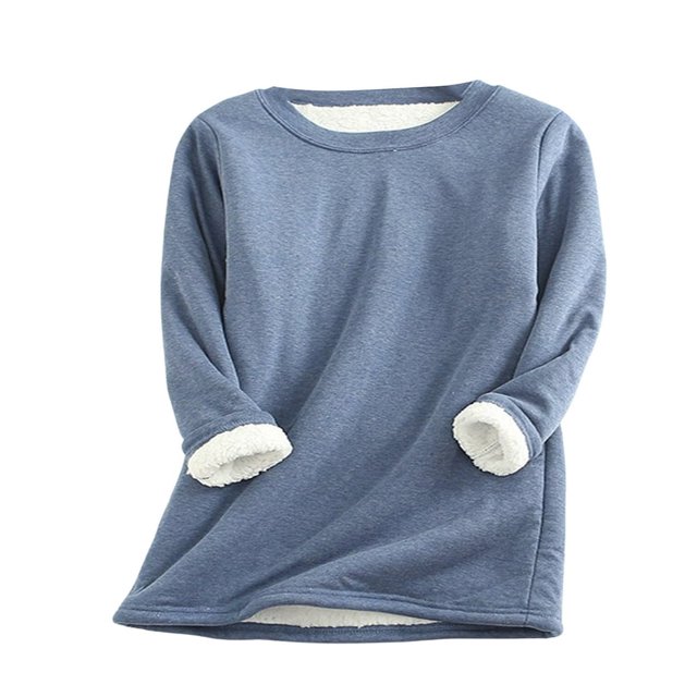 Pull à Manches Longues Manches Longues Sweat-Shirt Basique Automne Hiver Robe Couleur Unie Hauts Chauds