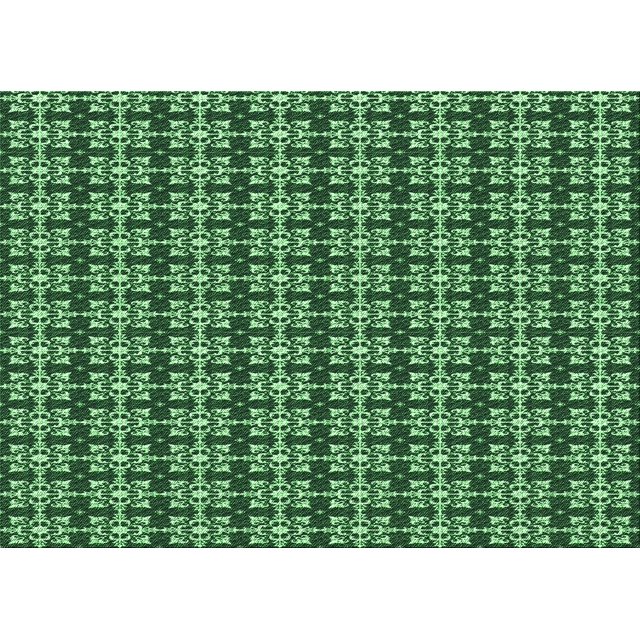 Ahgly Tapis Rectangulaire Lavable en Machine Intérieur Vert Émeraude Profond, 5 Pieds x 7 Pieds