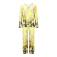 thumbnail image 4 of Rbaofujie Robes pour Femmes Ensemble de Pyjama Décontracté Uni Haut Décontracté Pantalon Pyjamas pour Femmes, 4 of 5