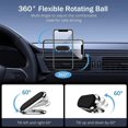 thumbnail image 4 of SNNROO 2 Pack Magnetic Phone Holder for Car  Super Strong Magnet with 4 Metal Plate Magnetic Car Mount for Cell Phone  360° Rotation Universal Dashboard Adhesive Car Magnetic Phone Mount, 4 of 5