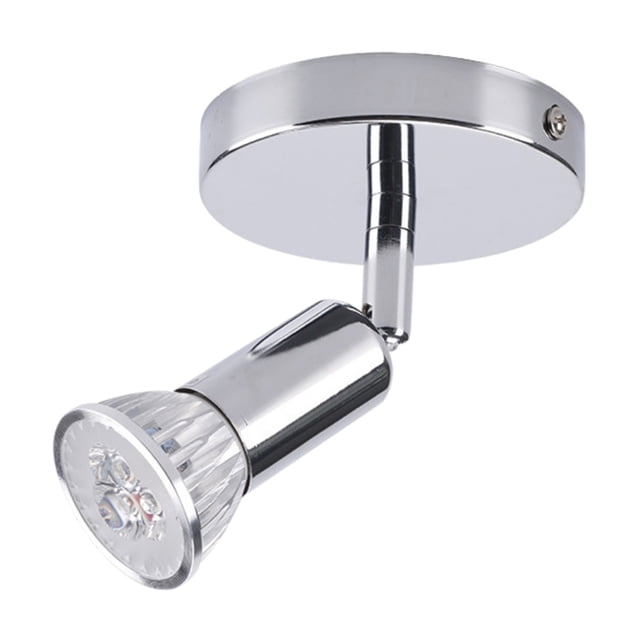 Projecteurs Rotatifs Projecteur Réglable Luminaire sur Rail Projecteurs Blanc par Siruishop. Ce Projecteur de Plafond DEL 3 W Présente une Finition Argentée Élégante avec une Tête Rotative pour un Éclairage Précis. Fait d'Aluminium et d'Acrylique, Émet 300 lumens avec une Plage de Température de Couleur de 3000-6000 K. le design Monté en Surface Est Idéal pour les Salons, les Chambres, les Cuisines, les Salles à Manger, les Bureaux, les Galeries d'Art et les Armoires d'Exposition. Mesure Environ 10
