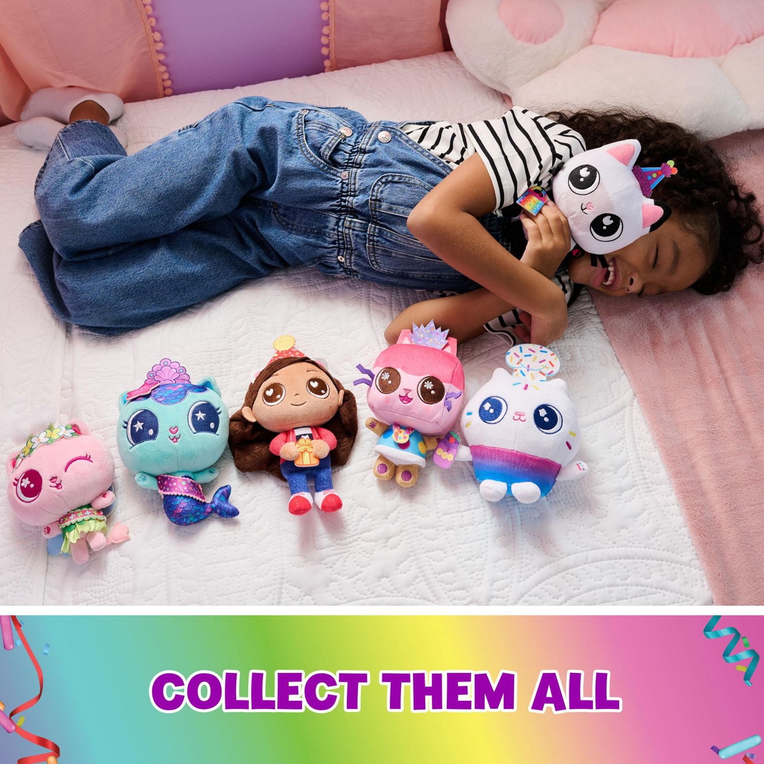 Gabby's Dollhouse, Peluche de fête Baby Box, Peluche pour enfants, Jouet pour filles et garçons à partir de 3 ans