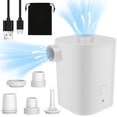 thumbnail image 1 of Portable Air Pump with 5 Nozzles 2500mAh USB Rechargeable Electric Mini Air Pump 30000rpm Wireless Mini Inflator Air Pump Tiny Portable Pump with Overheat Protection, 1 of 11