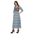 thumbnail image 2 of Moomaya Kurtis Imprimés Ligne A pour Femmes Kurta à Manches 3/4 Tunique d'Été, 2 of 5