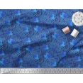 thumbnail image 3 of Soimoi polyester Crepe Fabric Texture & Autumn Leaves Print Fabric by the Yard 42 Inch Wide, 3 of 3