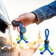 thumbnail image 2 of Kcodviy Motorcyclist Minifigure Hanging Chain Men Key Ring Umbrella Rope Weaving Keychain Lanyards for Car Keys Personality Motorcycle Key Accessories, 2 of 9