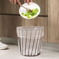 thumbnail image 4 of Metal Mesh Round Trash Can - Open-Design Wastebasket for Bathroom, Bedroom & Office Spaces, Compact & Durable, 4 of 6