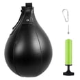thumbnail image 1 of Boxing Speed Ball PU Leather MMA Muay Thai Training Striking Bag Kit Boxing Punch Ball with Inflator Pump Black, 1 of 7