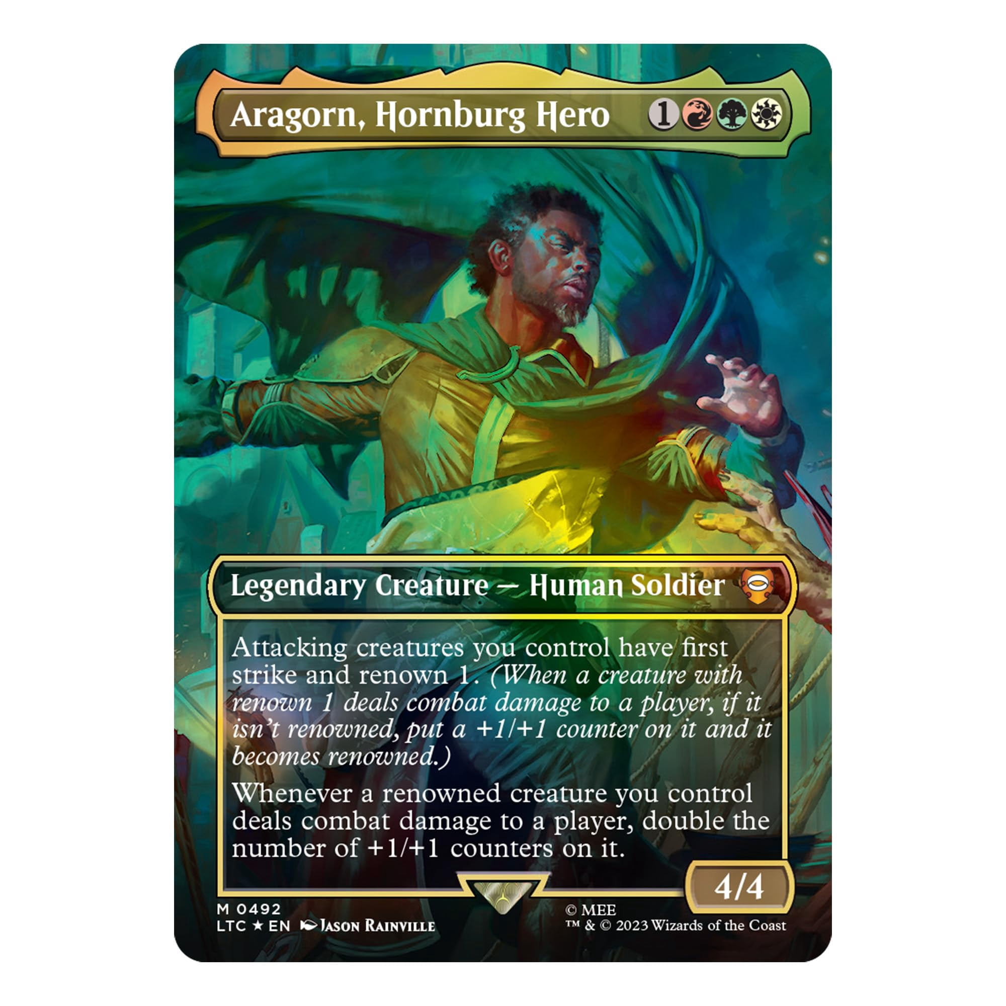 aragorn at helm's deep mtg card list Details of The Lord of the Rings: Tales of Middle-earth Holiday Release, Revealed A Traditional Foil Land replaces the basic land in 20% of Set Boosters and a Foil Magic: The Gathering - Lord