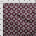 thumbnail image 3 of oneOone Rayon Dark Magenta Fabric Block Sewing Craft Projects Fabric Prints By Yard 56 Inch Wide-FK, 3 of 5