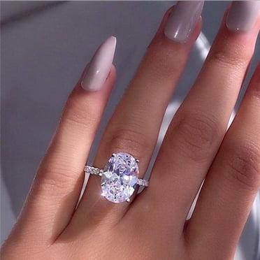 TIMIFIS Rings Knuckle Stacking Rings Rhinestone Rings Set For Women 2PCS Stackable Ring Bands Engagement Wedding Rings for Women;Teen Girls;Man - Summer