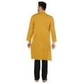 thumbnail image 4 of Atasi Ensemble Kurta-Pyjama Indien Uni pour Hommes Col Mandarin Kurta Décontracté Longue Tenue, 4 of 7