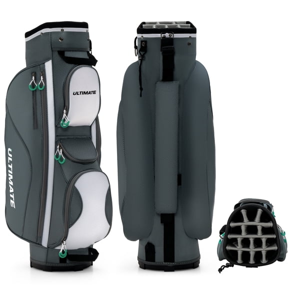 Patiojoy Sac de Support de Golf Sac de Chariot de Golf Léger avec Séparateur de Club Pleine Longueur à Dessus 14 Voies 7 Poches Zippées Poche pour Objets de Valeur