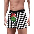 thumbnail image 3 of FAROOT Men? s Underpants Cartoon Patterns Print Middle Waist Boxer Briefs, 3 of 7