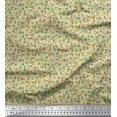 thumbnail image 1 of Soimoi Poly Georgette Fabric Earthworm,Fruit & Insect Print Fabric by The Yard 52 Inch Wide, 1 of 3
