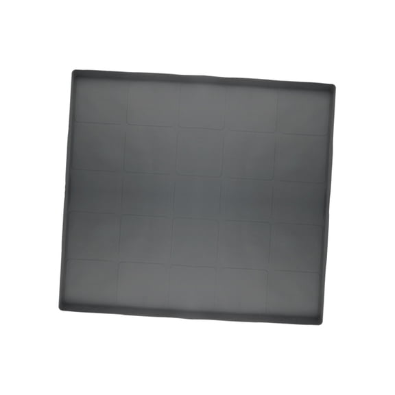 Abbracc Tapis de Mini Réfrigérateur Plateau d'Égouttement en Silicone sous le Bac de Lavage 60cmx60cm Anti-Chute d'Eau Gris