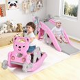 thumbnail image 2 of Patiojoy 5 in 1 Toddler Slide Rocking Toy Rocking Horse Playset with Slide Basketball Hoop Ring Toss Game, 2 of 9