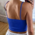 thumbnail image 3 of Posijego Womens Workout Tank Tops Ribbed Basic Crop Top Spaghetti Strap Undershirts Athletic Yoga Running, 3 of 6