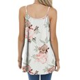 thumbnail image 3 of Innerwin Camisole Solid Color Women Tank Tops Party Sleeveless Loose Cami White L, 3 of 4