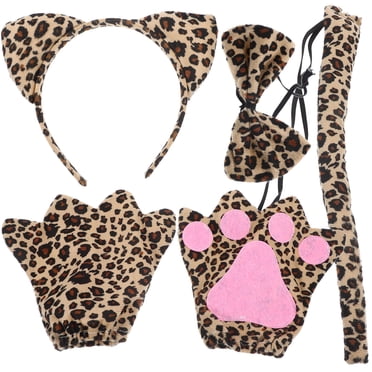 Miangastore Leopard Ear Headband Cosplay Photo Prop for Adults in Assorted Color 1 Set