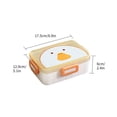 thumbnail image 3 of Yhmxh Lunch Box for Kids Kitchen Gadgets Plastic Lunch Box Cute Four-button Children's Lunch Box Student Can Microwave Portable Portable Lunch Box Lunch Containers Bentgo Lunch Box, 3 of 3