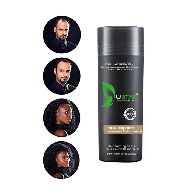 USTAR Fibres Constructrices pour les Cheveux Brun Pâle.97oz