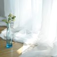 thumbnail image 2 of Window White Sheer Curtains 108 Inches Long 6 Panels Sheer White Curtains Clear Curtains Basic Rod Pocket Panel, 2 of 7