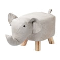 thumbnail image 1 of GROWTH TANK Animal Footstool Ottoman Stool, Cartoon Bench, Portable Cute Shoes Changing Foot White, 1 of 9