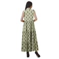 thumbnail image 4 of Moomaya Robe Chemise Longue Femmes Imprimée Sans Manches Robe d'Été Chemise à Boutons, 4 of 4
